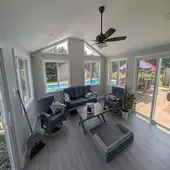 Sunroom Addition and Renovation in Churchville